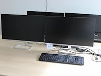 Twee monitoren hp m24f. - afbeelding 1 van  1