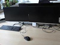 Twee monitoren hp m24f. - afbeelding 1 van  1