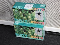 Twee outdoor party led verlichtingen. lengte 12,5 meter. - afbeelding 1 van  2