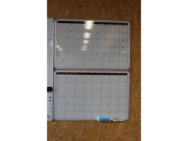 Twee planborden. afmeting 90 x 60 cm. - afbeelding 2 van  2