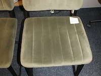 Twee sledestoelen groen gestoffeerd - afbeelding 2 van  4