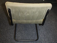 Twee sledestoelen groen gestoffeerd - afbeelding 4 van  4