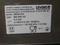 Twee stoomovens leventi bm mm q2 met onderstel. afmeting 100 x 80 x 197 cm. bouwjaren 2008 en 2009. - afbeelding 4 van  5