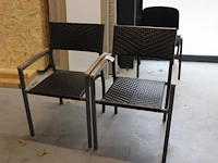 Twee terrasstoelen. - afbeelding 1 van  2