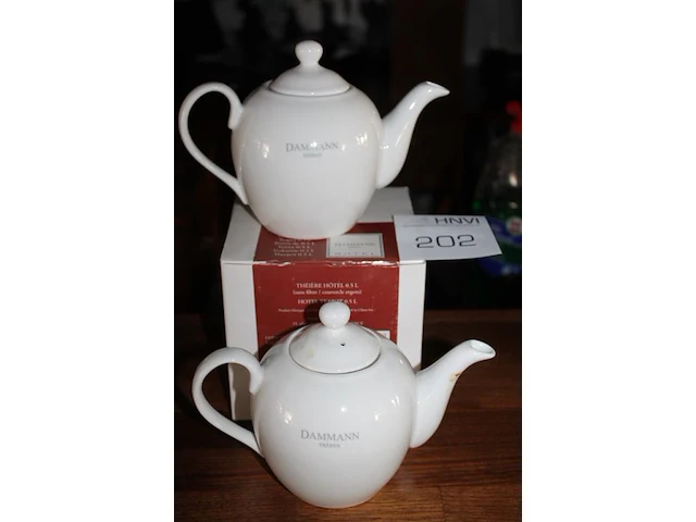 Twee theepotten dammann 0,5 liter. - afbeelding 2 van  2