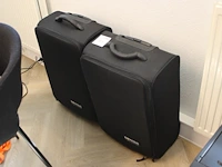 Twee trolleykoffers zwart. afmeting 42 x 25 x 63 cm. - afbeelding 1 van  2