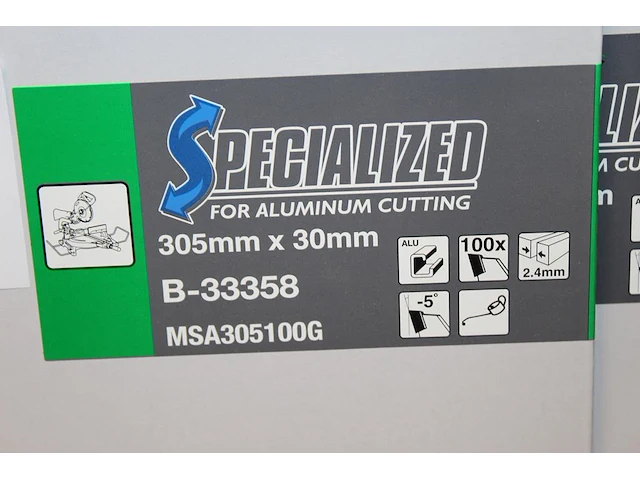 Twee zaagbladen voor aluminium 305 mm x 30 mm - afbeelding 2 van  2