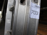 Tweedelige aluminium ladder dirks met 2x 12 treden. - afbeelding 2 van  4