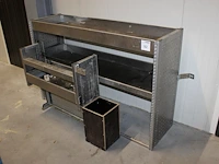Tweedelige bedrijfswageninrichting. afmeting 150 x 43 x 96 cm en 77 x 26 x 75cm. - afbeelding 1 van  2