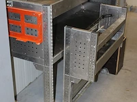 Tweedelige bedrijfswageninrichting. afmeting 150 x 43 x 96 cm en 77 x 26 x 75cm. - afbeelding 2 van  2