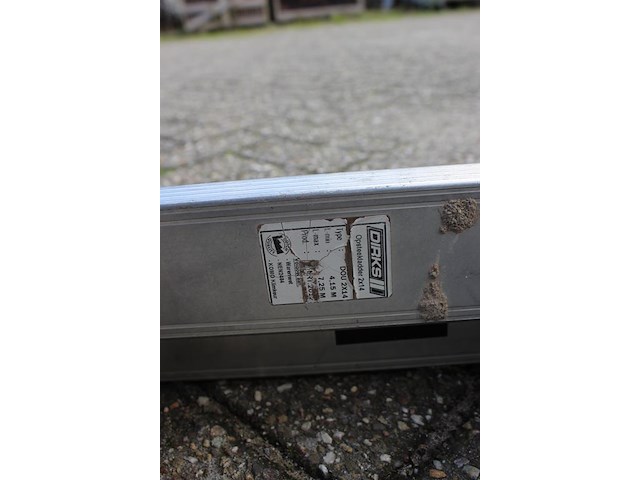 Tweedelige ladder dirks met 2x 14 treden. - afbeelding 2 van  2