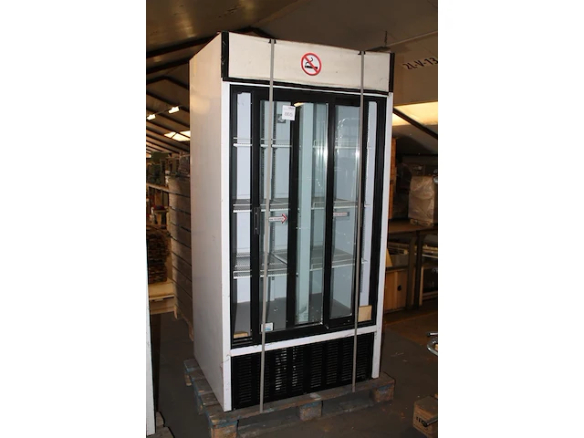 Tweedeurs vitrinekoelkast mondial type elite. afmeting 102 x 74 x 200 cm. - afbeelding 2 van  2