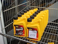 Tweetakt motorolie kroon oil tornado 12 flacons a 1l. excl. draadmand - afbeelding 1 van  2
