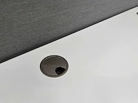 Twinform - design elektrisch zit/sta werkplek 200x85 met dressoir - blank gelakt frame - afbeelding 2 van  33