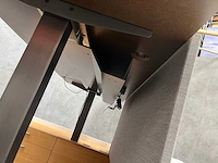 Twinform - design elektrisch zit/sta werkplek 200x85 met dressoir - blank gelakt frame - afbeelding 11 van  33
