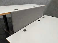 Twinform - design elektrisch zit/sta werkplek 200x85 met dressoir - blank gelakt frame - afbeelding 33 van  33