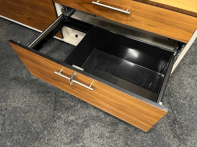 Twinform - elektrisch zit/sta design duo werkplek 200x85 met dressoir - afbeelding 8 van  30