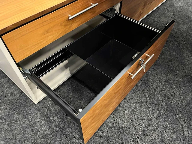 Twinform - elektrisch zit/sta design duo werkplek 200x85 met dressoir - afbeelding 11 van  30