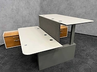Twinform - elektrisch zit/sta design duo werkplek 200x85 met dressoir - afbeelding 1 van  30