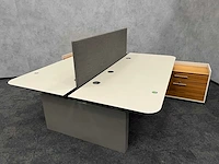 Twinform - elektrisch zit/sta design duo werkplek 200x85 met dressoir - afbeelding 16 van  30