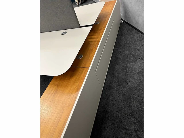 Twinform - elektrisch zit/sta design duo werkplek 200x85 met dressoir - afbeelding 18 van  30
