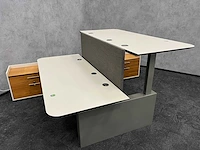 Twinform - elektrisch zit/sta design duo werkplek 200x85 met dressoir - afbeelding 22 van  30