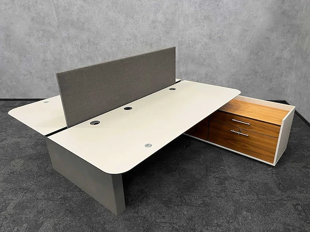 Twinform - elektrisch zit/sta design duo werkplek 200x85 met dressoir - afbeelding 24 van  30