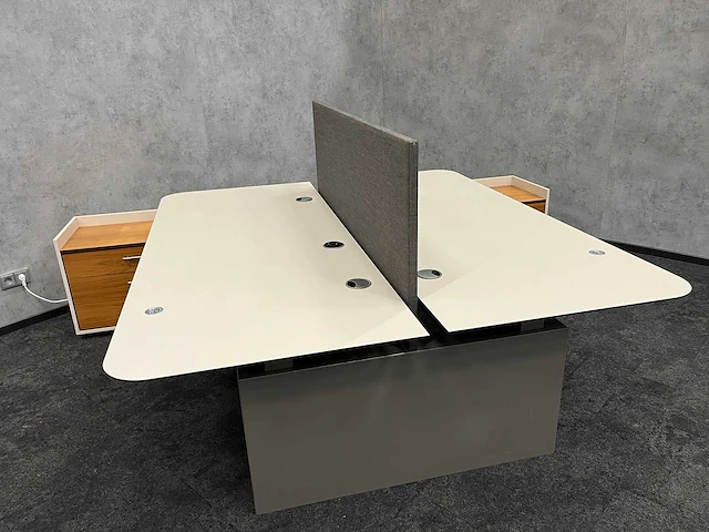 Twinform - elektrisch zit/sta design duo werkplek 200x85 met dressoir - afbeelding 23 van  30