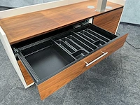 Twinform - elektrisch zit/sta design werkplek 200x85 met dressoir - afbeelding 4 van  17