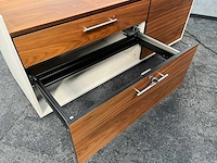 Twinform - elektrisch zit/sta design werkplek 200x85 met dressoir - afbeelding 5 van  17