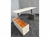 Twinform - elektrisch zit/sta design werkplek 200x85 met dressoir - afbeelding 10 van  17