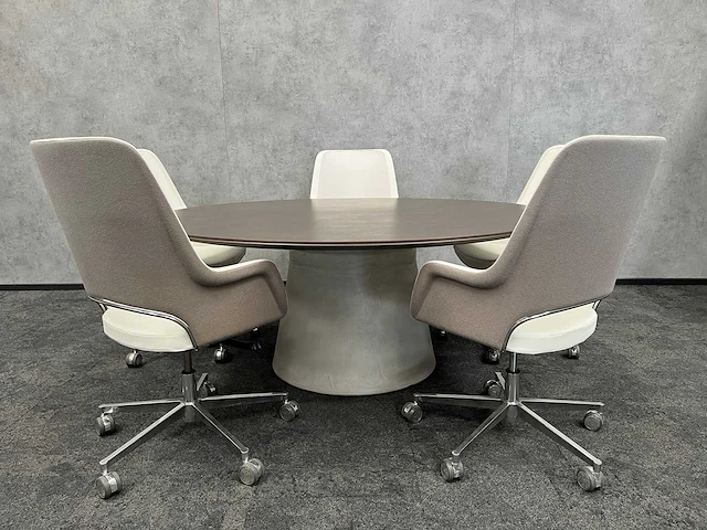 Twinform/ andreu world - 5p design conferentie set ø180 - afbeelding 12 van  29
