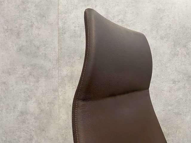 Twinform cocoon - lederen design bureaustoel - hoge rug - afbeelding 4 van  14