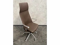 Twinform cocoon - lederen design bureaustoel - hoge rug - afbeelding 7 van  14