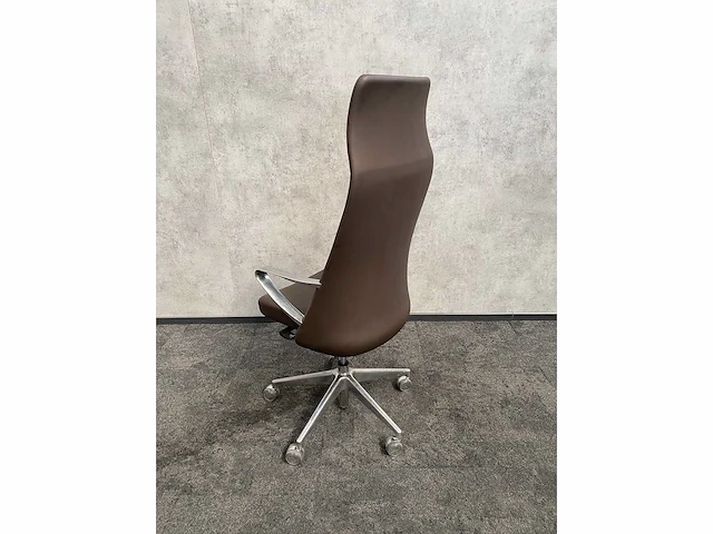Twinform cocoon - lederen design bureaustoel - hoge rug - afbeelding 9 van  14