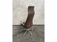 Twinform cocoon - lederen design bureaustoel - hoge rug - afbeelding 9 van  14