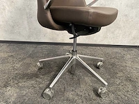 Twinform cocoon - lederen design bureaustoel - hoge rug - afbeelding 10 van  14