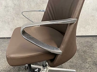 Twinform cocoon - lederen design bureaustoel - afbeelding 5 van  16