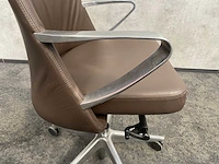 Twinform cocoon - lederen design bureaustoel - afbeelding 6 van  16