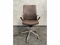 Twinform cocoon - lederen design bureaustoel - afbeelding 9 van  16