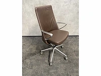 Twinform cocoon - lederen design bureaustoel - afbeelding 10 van  16