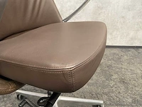 Twinform cocoon - lederen design bureaustoel - afbeelding 7 van  16