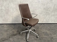 Twinform cocoon - lederen design bureaustoel - afbeelding 1 van  16