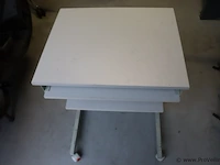 Twingo computertafel op wielen - 60x50x72cm - afbeelding 1 van  5