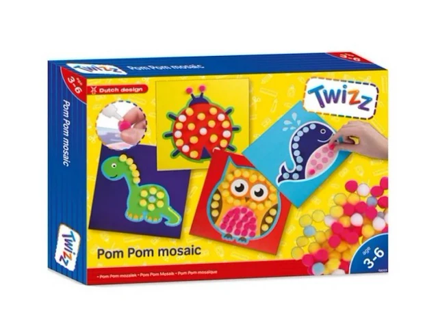 Twizz mozaïekset pom pom junior foam 1x a006 - afbeelding 1 van  3