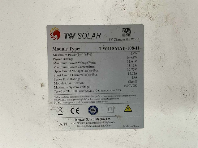 Twsolar tw415map-108-h zonnepaneel (5x) - afbeelding 5 van  5