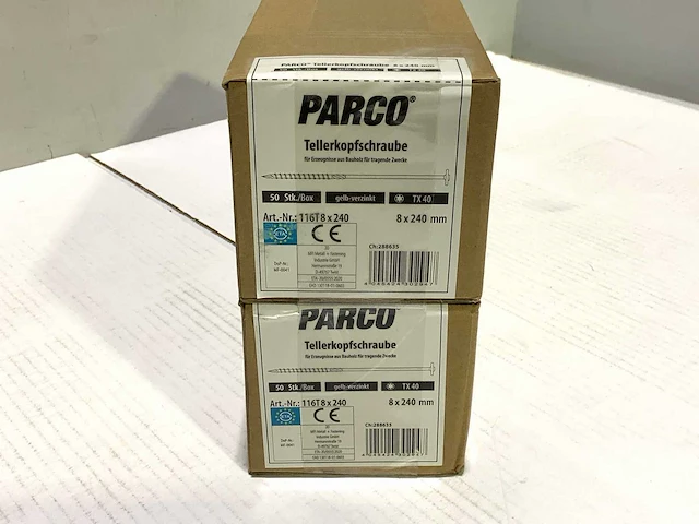 Tx40 8x240mm - schroef (100x) - afbeelding 2 van  3