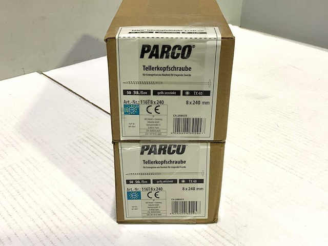 Tx40 8x240mm - schroef (100x) - afbeelding 2 van  3