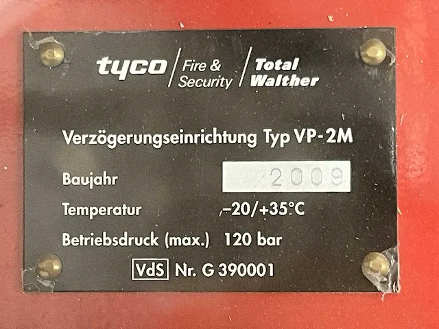 Tyco vp-2m brandveiligheid schakelkast - afbeelding 9 van  9