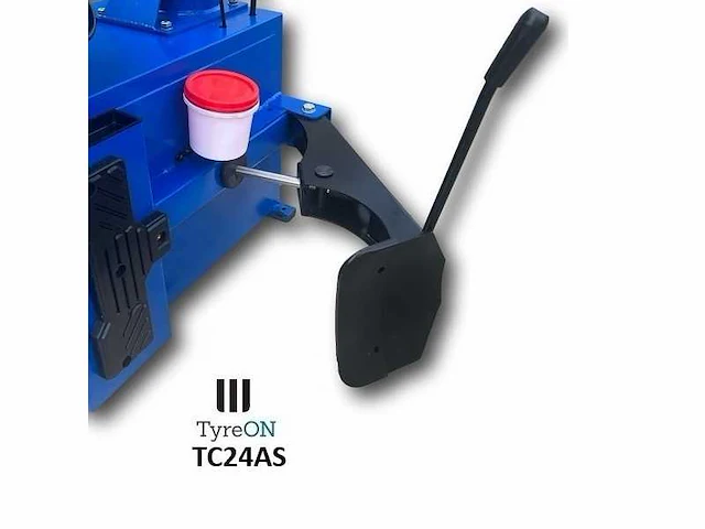 Tyreon tc24as heavy-duty banden demonteermachine met kantelende kolom en dubbele airbooster in de spanklauwen - afbeelding 4 van  29